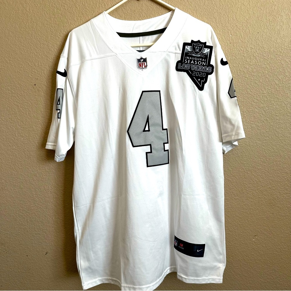 Nike Raiders Derek Carr NFL jersey in Medium white